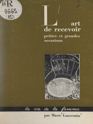 cover image of L'art de recevoir